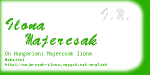 ilona majercsak business card